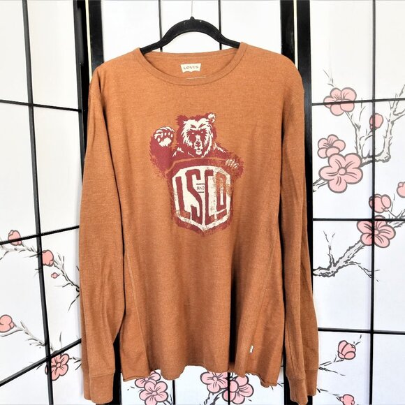 Levi's Tan Long Sleeve Shirt Size Large - Picture 1 of 8